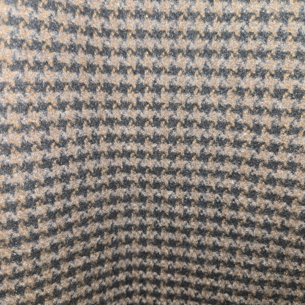 H&M SINGLE-BREASTED DARK BROWN HOUNDSTOOTH BLAZER SIZE L NWOT - Picture 4 of 10